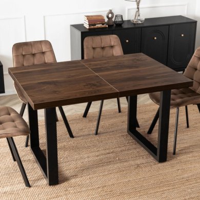 Розкладний обідній стіл Mebel Elit TOMAS Горіх - 6 Розкладний обідній стіл Mebel Elit TOMAS Горіх ME.TOMAS/O/S фото - 6