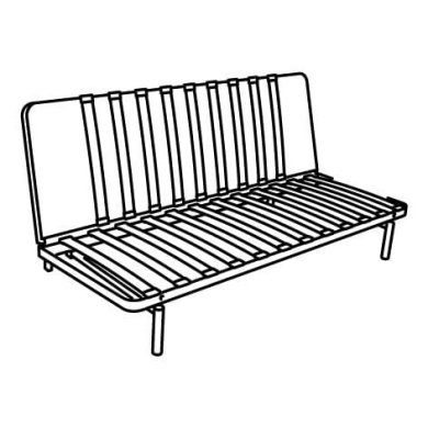 IKEA Каркас дивана NYHAMN (ИКЕА НЮХАМН) 80455464 фото - 2
