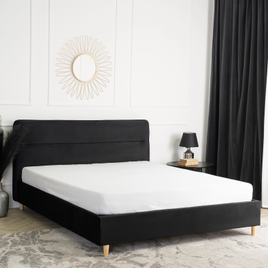 Кровать Mebel Elit BOND Welur 160x200 см Черный ME.BOND/160/CZ/V/LOZ фото - 5