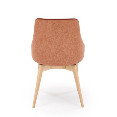 Обеденный стул поворотный Halmar MALAGA Корица V-PL-N-MALAGA-MAVEL44/STELAR54 фото - 6