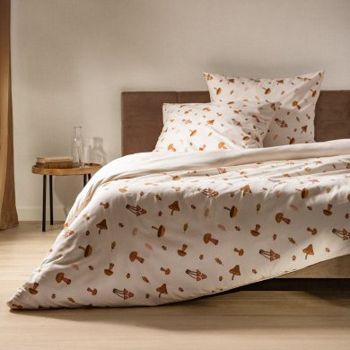 Комплект постільної білизни Homla SHROOM 160х200 см Принт 241561 фото - 8