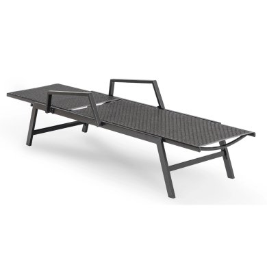 Шезлонг Mebel Elit ROULE Черный ME.ROULE/CZ/RT/OGR/LEZ фото - 2