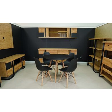 Обідній стіл Chomik Чорний FAT1187 фото - 5