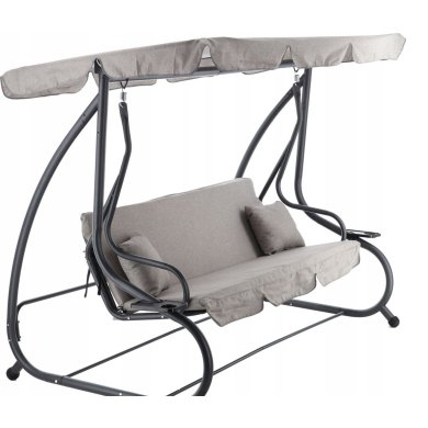 Садовые качели Garden Line 210x120x170 см Серый KRE3095 фото - 3