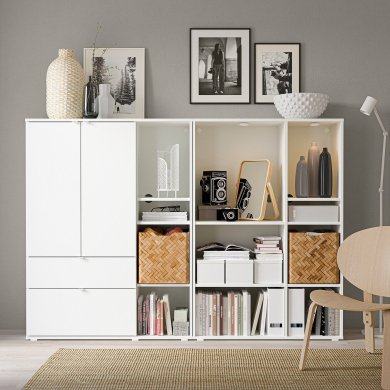 IKEA Стеллаж VIHALS Белый (ИКЕА ВИХАЛС) 79440614 фото - 3