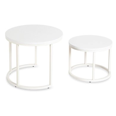 Комплект журнальних столів Mebel Elit JACK 2 шт Білий - 5 Комплект журнальних столів Mebel Elit JACK 2 шт Білий ME.JACK/B/B/L фото - 5