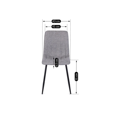 Обідній стілець Mebel Elit LARA Сірий ME.LARA/P/T/K фото - 5