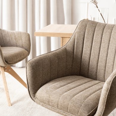 Обідній стілець поворотний Mebel Elit LEMON Бежевий ME.LEMON/BZ/T/K фото - 7