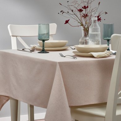 IKEA Скатерть SILVERARV 145х240 см Бежевый (ИКЕА СИЛЬВЕРАРВ) 80526579 фото - 6