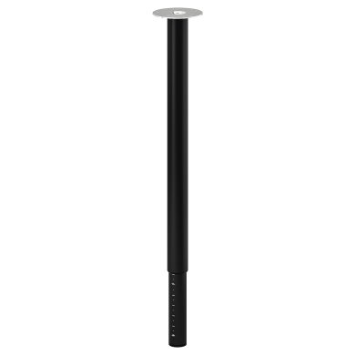 IKEA Ніжка для столу регульована OLOV 60-90 см Чорний (ИКЕА ОЛОВ) 30264301