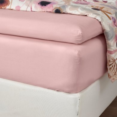 IKEA Простирадло на резинці ULLVIDE 140x200 см Рожевий (ИКЕА УЛЬВИДЕ) 90565315 фото - 4