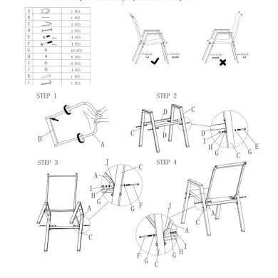 Комплект садовой мебели Kontrast MARBELLA WOOD Бежевый Meb000082 фото - 12