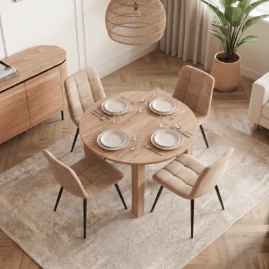 Розкладний обідній стіл Mebel Elit HARRY SMALL Дуб артизан ME.HARRY/92-130/DA/DA/S фото - 5