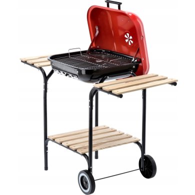 Угольный гриль Garden Line BBQ0155 Красный - 3 Угольный гриль Garden Line BBQ0155 Красный BBQ0155 фото - 3