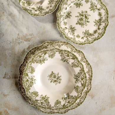 Глубокая тарелка Homla LOURRY 22 см Зеленый 242168 фото - 5