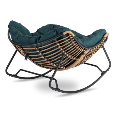 Кресло-качалка мягкое Mebel Elit ELTON Зеленый ME.ELTON/Z/T/FW фото - 4