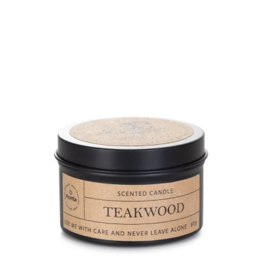 Ароматична свічка Homla BILLY Teakwood 60 г | Чорний / Бежевий 215884 фото - 3