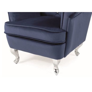 Дитяче крісло Signal Lili Velvet | Синій / Сріблястий (Bluvel 86) LILIVGRS-P фото - 2