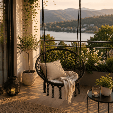 Подвесное кресло Favora BOHO Черный FB12049BL фото - 6