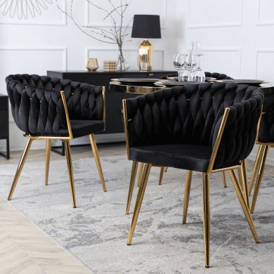 Обідній стілець Mebel Elit CAPI Welur Чорний ME.CAPI/CZ/ZL/V/K фото - 7