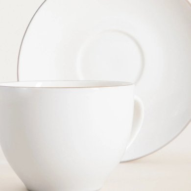 Чашка з блюдцем Homla AUROO 250 мл Білий 243446 фото - 3
