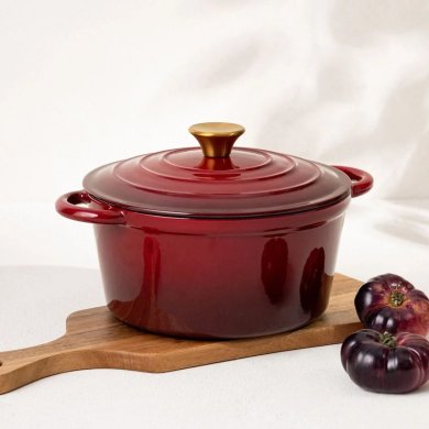 Каструля з кришкою Homla ANDREAS 4 л Бордовий 244313 фото - 7