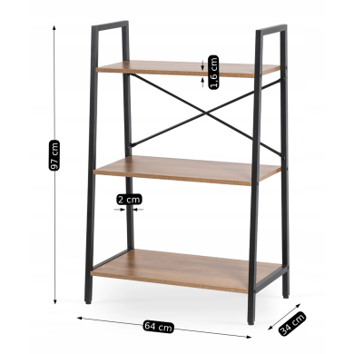 Стеллаж Mebel Elit VIOR Орех - 10 Стеллаж Mebel Elit VIOR Орех ME.VIOR/RU/CZ/REG фото - 10