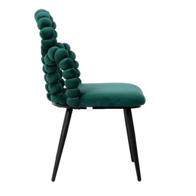 Обеденный стул Homla BUBBLE BEAM Welur Зеленый 226090 фото - 3