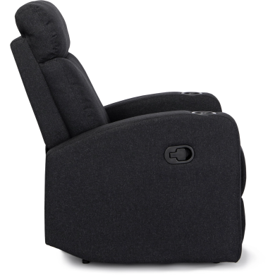 Крісло м'яке розкладне з реклайнером Mebel Elit ALAN Чорний - 5 Крісло м'яке розкладне з реклайнером Mebel Elit ALAN Чорний ME.ALAN2/CZ/T/FW фото - 5