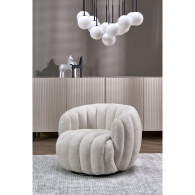 Кресло мягкое поворотное Halmar FRASER Кремовый - 3 Кресло мягкое поворотное Halmar FRASER Кремовый V-CH-FRASER-FOT-KREMOWY фото - 3