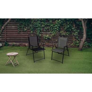 Складаний садовий стілець Kontrast LIMA Чорний 5.03.212979 фото - 8