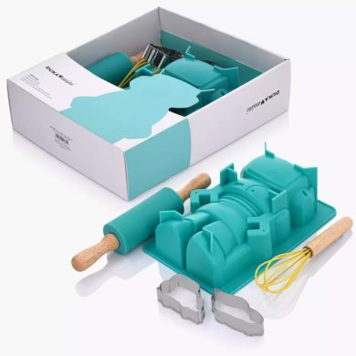 Детский набор для выпечки DUKA MINI 5 шт Бирюзовый - 8 Детский набор для выпечки DUKA MINI 5 шт Бирюзовый 2221370 фото - 8