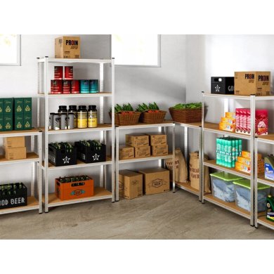 Комплект стеллажей Garden Line 3 шт Серебристый - 10 Комплект стеллажей Garden Line 3 шт Серебристый GWI9399 фото - 10