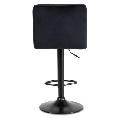 Барный стул Mebel Elit NERO Welur Черный ME.NERO/CZ/CZ/V/H фото - 5