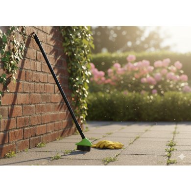 Телескопическая щетка для удаления сорняков с брусчатка Garden Line 140 см Зеленый EDA9043 фото - 8