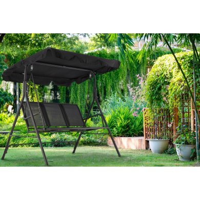 Садовые качели Garden Line 170x110x153 см Черный - 6 Садовые качели Garden Line 170x110x153 см Черный KRE3118 фото - 6