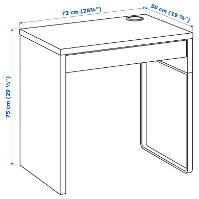 IKEA Письмовий стіл MICKE Білий (ИКЕА МИКЕ) 30213076 фото - 6