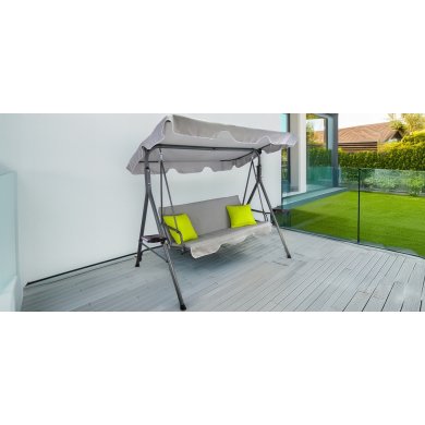 Садова гойдалка Garden Line 170x118x153 см Сірий KRE9987 фото - 8