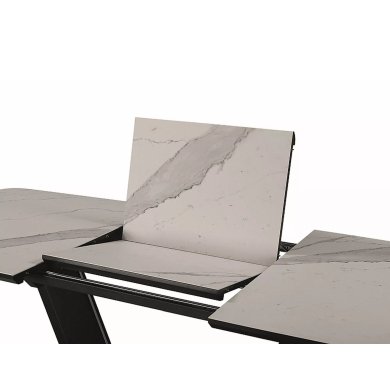 Раскладной обеденный стол Signal ARMANI Ceramic Marmur Белый ARMANIBC160 фото - 2