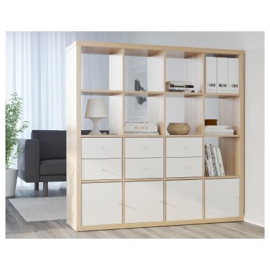 IKEA Стеллаж KALLAX Дуб (ИКЕА КАЛЛАКС) 10324513 фото - 3