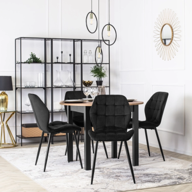 Обеденный комплект мебели Mebel Elit HARRY LUCKY | Дуб крафт / Черный / Серый HARRY/DC/CZ/S/LUCKY/CZ/V/Z4/K фото - 18