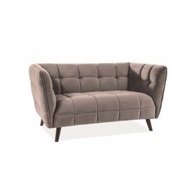 Диван Signal Castello 2 Velvet | Бежевый / Венге (Bluvel 28) CASTELLO2V28