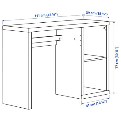 IKEA Письменный стол KALLAX Белый (ИКЕА КАЛЛАКС) 30582445 фото - 4