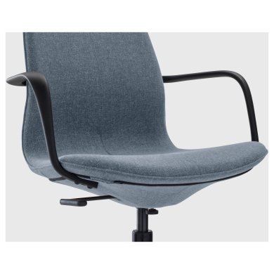 IKEA Офисное кресло LANGFJALL Синий (ИКЕА ЛАНГФЬЯЛЛЬ) 59178077 фото - 2