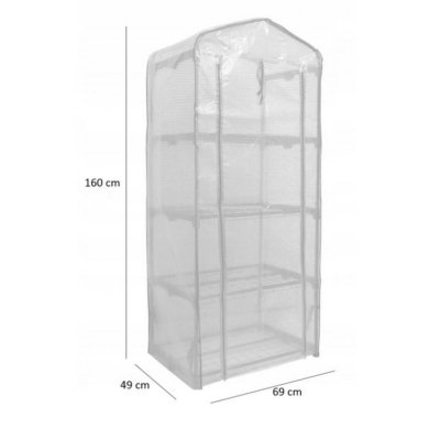 Парник теплица Garden Line 69х49х160 см Зелений - 8 Парник теплица Garden Line 69х49х160 см Зелений TUN0426 фото - 8