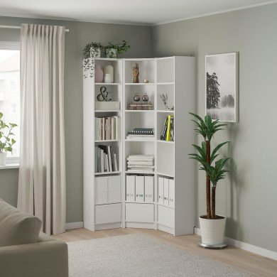 IKEA Стеллаж BILLY Белый (ИКЕА БИЛЛИ) 99395936 фото - 2