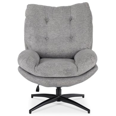 Кресло мягкое поворотное с подставкой Mebel Elit FREMONT Серый ME.FREMONT/P/CZ/T/FW фото - 3