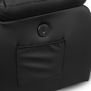 Кресло мягкое раскладное массажное с реклайнером Mebel Elit BONO Черный ME.BONO/CZ/E/FW фото - 9