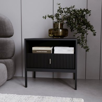 Тумба приліжкова Mebel Elit MARCOS Чорний - 4 Тумба приліжкова Mebel Elit MARCOS Чорний W.MAGGIORE/CZ/SZAFKNOC фото - 4
