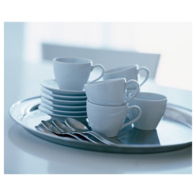 IKEA Чашка кавова з блюдцем VÄRDERA (ИКЕА VÄRDERA) 60277463 фото - 13
